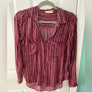 Cloth & stone folk/festival/western blouse